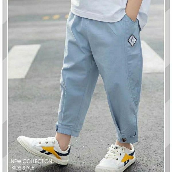 summer boy's cargo pants korean style loose children's clothing 3-13 years old kids casual clothes solid ankle-length pant trouser, Blue
summer boy's cargo pants korean style loose children's clothing 3-13 years old kids casual clothes solid ankle-length pant trouser, Blue