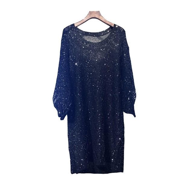women's sweaters 2021 black glitter sequin sparkly long mesh sweater women pullover fashion korean oversized, White;black
women's sweaters 2021 black glitter sequin sparkly long mesh sweater women pullover fashion korean oversized, White;black