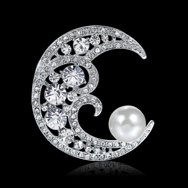 crystal rhinestones diamante imitation pearl moon brooch pins for women dress scarf pins jewelry accessories designs, Gray
crystal rhinestones diamante imitation pearl moon brooch pins for women dress scarf pins jewelry accessories designs, Gray