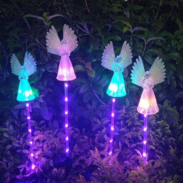 2pcs led solar light colorful luminous acrylic angel waterproof outdoor garden lawn lamps yard art for home courtyard decoration
2pcs led solar light colorful luminous acrylic angel waterproof outdoor garden lawn lamps yard art for home courtyard decoration