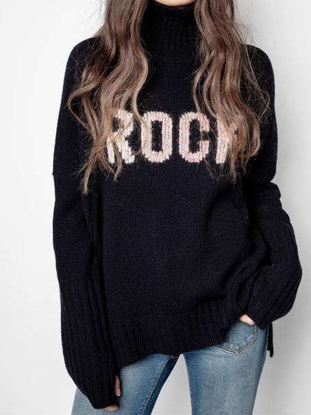 women's sweaters wool shirt high card jacquard long casual sleeve loose female jumpers pull autumn dr49, White;black
women's sweaters wool shirt high card jacquard long casual sleeve loose female jumpers pull autumn dr49, White;black