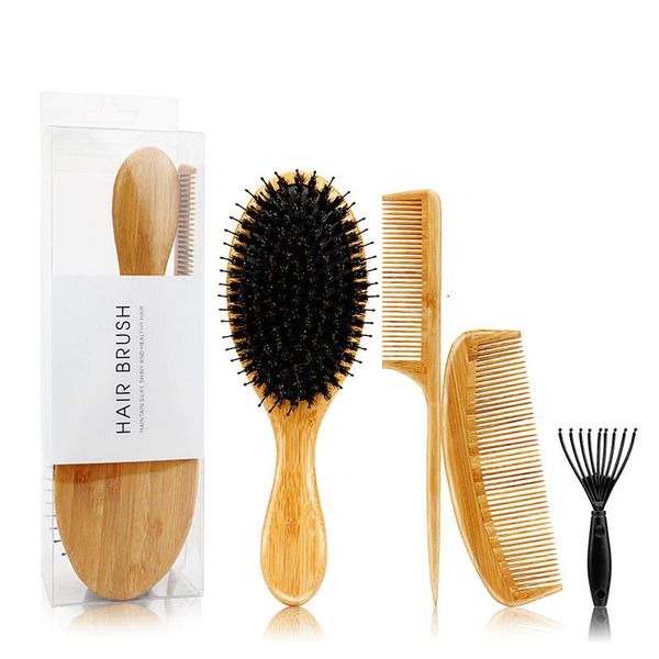 hair brushes comb set natural wooden bamboo brush for scalp massage care straight curly styling barber accessories, Silver
hair brushes comb set natural wooden bamboo brush for scalp massage care straight curly styling barber accessories, Silver