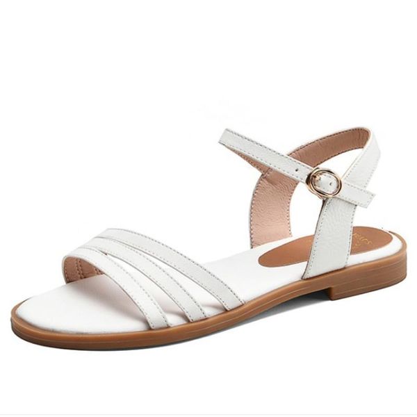 sandals fanyuan est women sandals genuine leather shoes solid colors buckle simple casual summer beach flat ladies tllc, Black
sandals fanyuan est women sandals genuine leather shoes solid colors buckle simple casual summer beach flat ladies tllc, Black