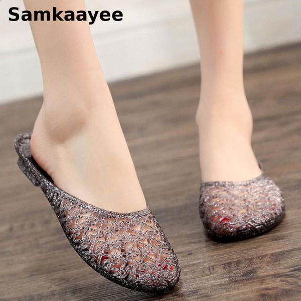size 36-40 women slippers summer femmes jelly shoes transparent slip on flats soft non-slip mujer crystal home chaussures y11, Black
size 36-40 women slippers summer femmes jelly shoes transparent slip on flats soft non-slip mujer crystal home chaussures y11, Black