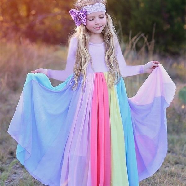 girl's rainbow gauze spring new long sleeve casual dresses holiday dress baby clothes 1-6y e20113 0924, Red;yellow
girl's rainbow gauze spring new long sleeve casual dresses holiday dress baby clothes 1-6y e20113 0924, Red;yellow