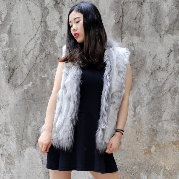 women's vests cx-g-b-35b 2021 oversize spring winter real patchwork fur girl's fashion vest with raccoon collar, Black;white
women's vests cx-g-b-35b 2021 oversize spring winter real patchwork fur girl's fashion vest with raccoon collar, Black;white