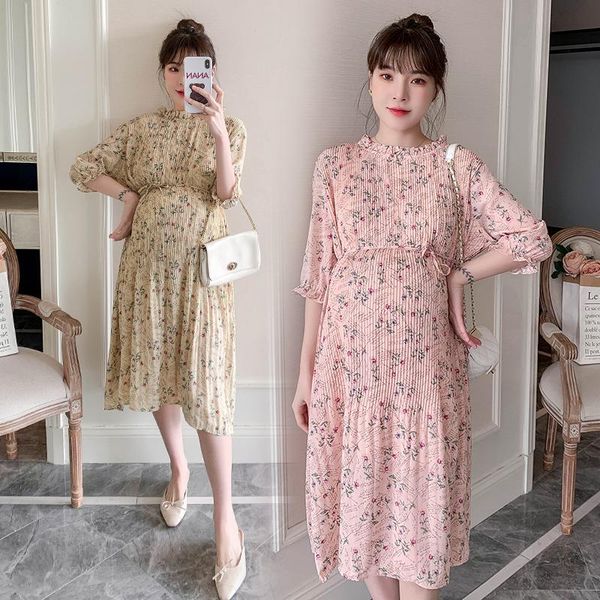 13154# maternity clothes summer chiffon short sleeves loose stylish floral dress pregnant women mom dresses, White
13154# maternity clothes summer chiffon short sleeves loose stylish floral dress pregnant women mom dresses, White