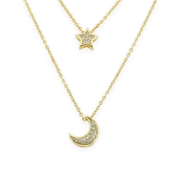 chains 2021 trendy star moon pendant necklace exquisite pentagram simple designed chain anti-allergy jewelry for women gift, Silver
chains 2021 trendy star moon pendant necklace exquisite pentagram simple designed chain anti-allergy jewelry for women gift, Silver