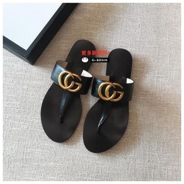 slippers sandals europe and the united states g button flip flops double g cool metal button clip foot sandals women's large leather ve, Black
slippers sandals europe and the united states g button flip flops double g cool metal button clip foot sandals women's large leather ve, Black