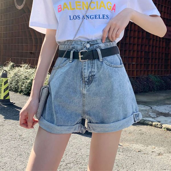 women's jeans summer 2021 korean version fat mm large high waist denim shorts slim loose curled wide leg pants a71p, Blue
women's jeans summer 2021 korean version fat mm large high waist denim shorts slim loose curled wide leg pants a71p, Blue