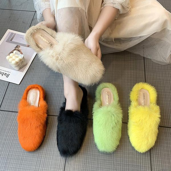 slippers classics fashion novelty fluffy fur women closed toe outside shallow ladies slides flat with winter shoes, Black
slippers classics fashion novelty fluffy fur women closed toe outside shallow ladies slides flat with winter shoes, Black