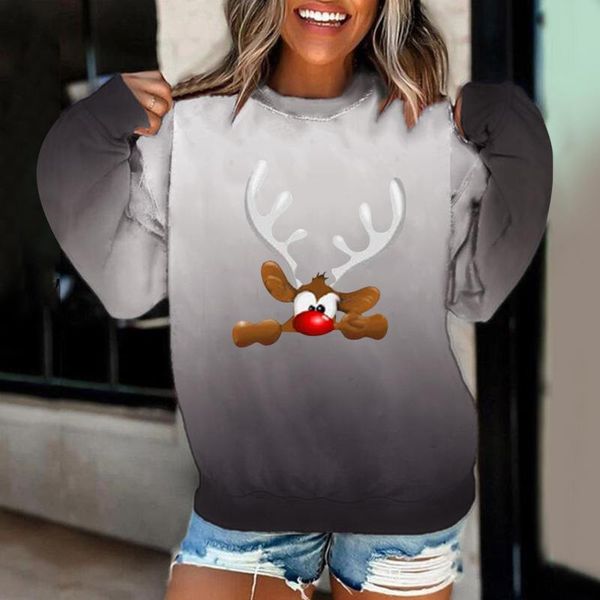 women's hoodies & sweatshirts autumn christmas fashion women o-neck gradient long sleeve casual t-shirts pullover sweatshirt plus size, Black
women's hoodies & sweatshirts autumn christmas fashion women o-neck gradient long sleeve casual t-shirts pullover sweatshirt plus size, Black