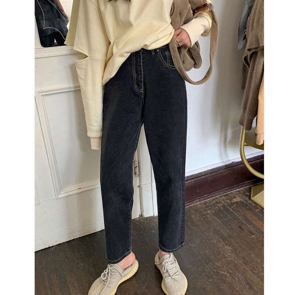 women's jeans capris autumn versatile dark grey korean high waist fashion students show thin straight pants xcth, Blue
women's jeans capris autumn versatile dark grey korean high waist fashion students show thin straight pants xcth, Blue