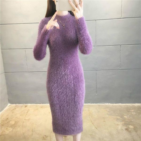 casual dresses winter half high collar turtleneck sweater dress women knitted bodycon long female knitwear soft vestidos 2021, Black;gray
casual dresses winter half high collar turtleneck sweater dress women knitted bodycon long female knitwear soft vestidos 2021, Black;gray