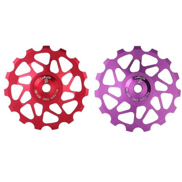 tools lebycle 2set 15t 7075 mtb bicycle rear derailleur pulley jockey road bike guide roller tensioner part, purple & red
tools lebycle 2set 15t 7075 mtb bicycle rear derailleur pulley jockey road bike guide roller tensioner part, purple & red