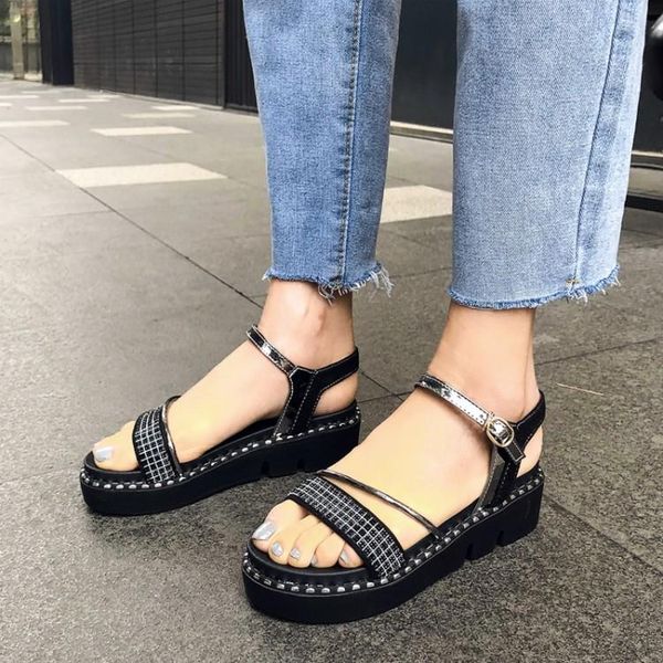dress shoes big size high heels sandals women woman summer ladies baita leisure muffin with thick bottom, Black
dress shoes big size high heels sandals women woman summer ladies baita leisure muffin with thick bottom, Black