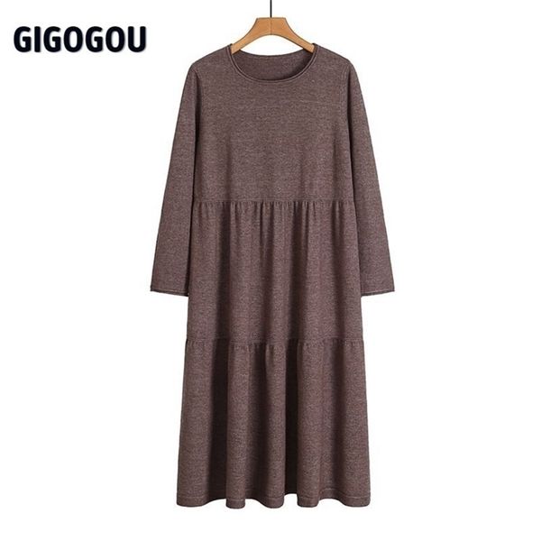 gigogou oversized women sweater dress autumn winter casual loose jumper knitted pullover straight dresses tunic 211109, Black;gray
gigogou oversized women sweater dress autumn winter casual loose jumper knitted pullover straight dresses tunic 211109, Black;gray