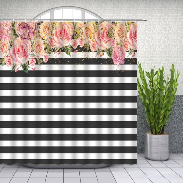 shower curtains watercolor flower black and white striped plant bathroom decor home bathtub waterproof polyester curtain set
shower curtains watercolor flower black and white striped plant bathroom decor home bathtub waterproof polyester curtain set