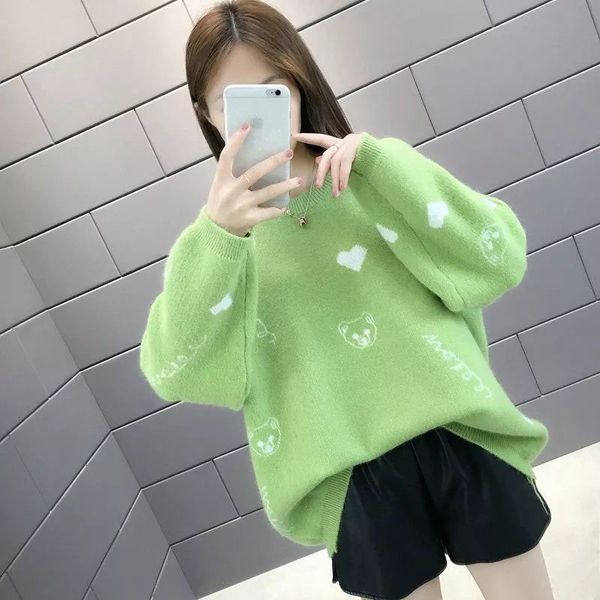 women's sweaters loose mesh printed female pullover plus size casual sleeve long sweaters ladies pull femme jumper ts2q, White;black
women's sweaters loose mesh printed female pullover plus size casual sleeve long sweaters ladies pull femme jumper ts2q, White;black
