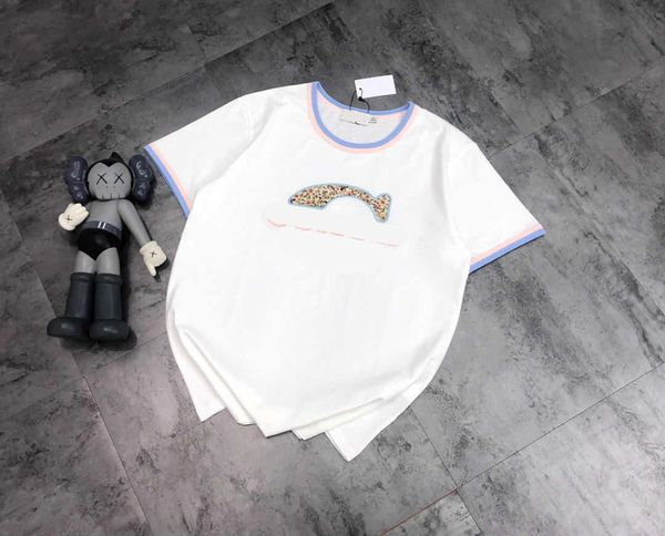 design clothing taped embroidery t-shirt women's color blocking cuffs round neck short white backing half sleeve fashion
design clothing taped embroidery t-shirt women's color blocking cuffs round neck short white backing half sleeve fashion
