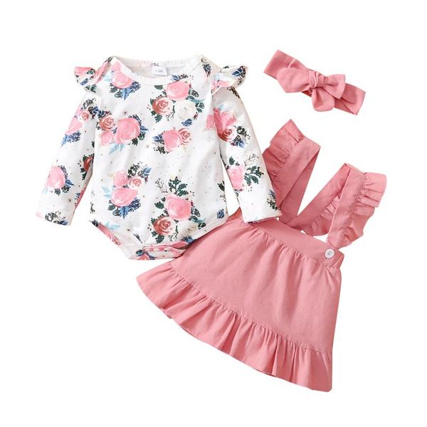 clothing sets 2021 3pcs baby girls clothes, sweet style floral printing long sleeve round collar romper + lace suspender skirt headwear set, White
clothing sets 2021 3pcs baby girls clothes, sweet style floral printing long sleeve round collar romper + lace suspender skirt headwear set, White