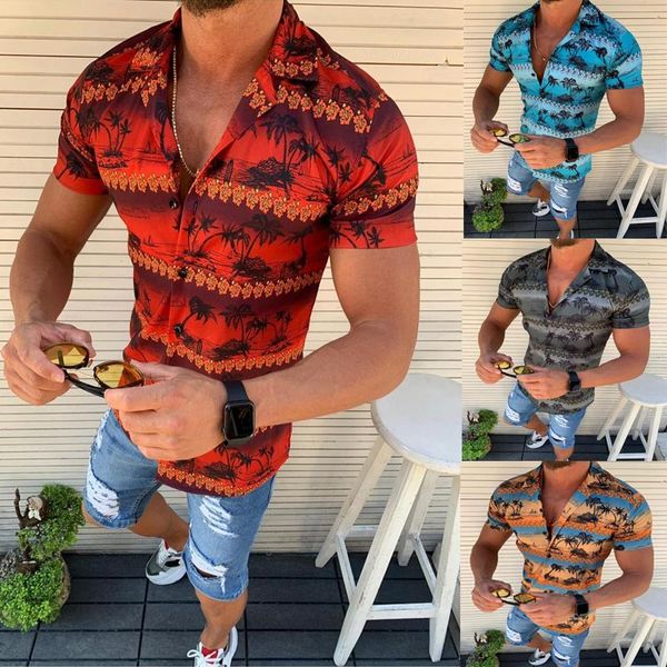 shirts for men short sleeve floral print shirt summer dress camisa button lapels collar male turn down men's casual, White;black
shirts for men short sleeve floral print shirt summer dress camisa button lapels collar male turn down men's casual, White;black