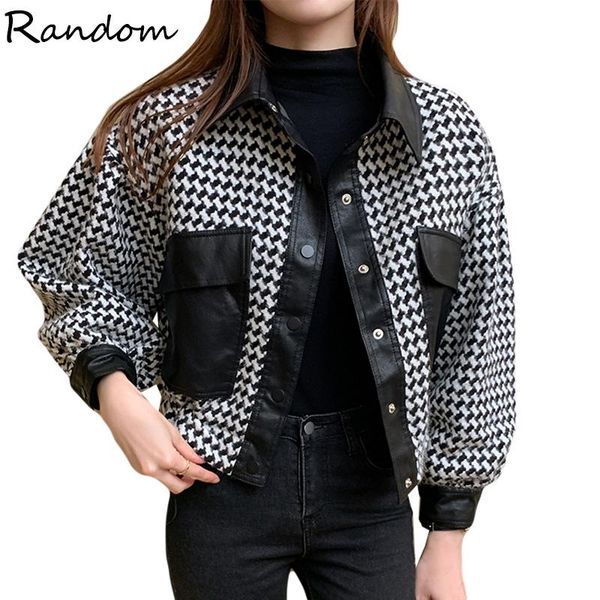 women elegant plaid coat long sleeve vintage tweed houndstooth pu jacket pocket tassel stylish chic outerwear autumn spring women's jac, Black;brown
women elegant plaid coat long sleeve vintage tweed houndstooth pu jacket pocket tassel stylish chic outerwear autumn spring women's jac, Black;brown