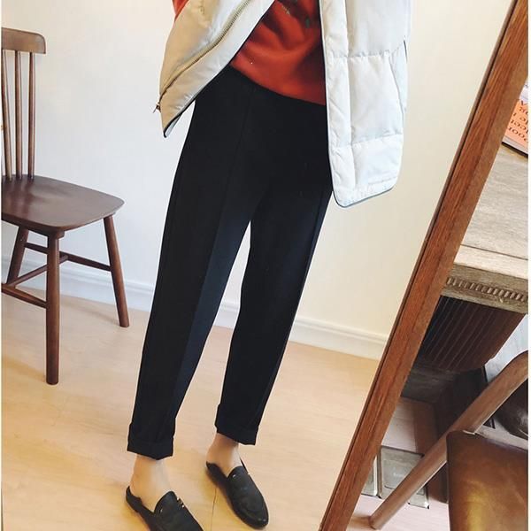 women's pants & capris women simple trendy warm trousers harem style daily all-match long large size loose female straight, Black;white
women's pants & capris women simple trendy warm trousers harem style daily all-match long large size loose female straight, Black;white