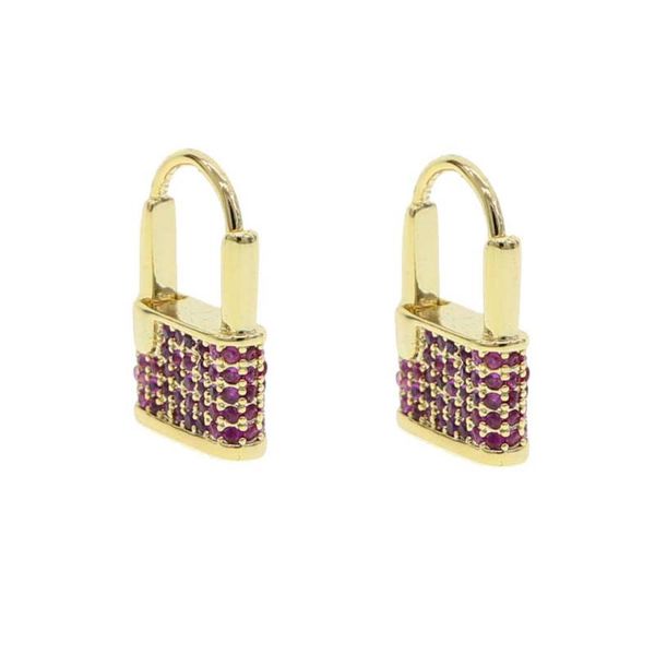 dangle & chandelier wholesale lock earrings earring gold color with red blue green cz drop for women jewelry brinco, Silver
dangle & chandelier wholesale lock earrings earring gold color with red blue green cz drop for women jewelry brinco, Silver