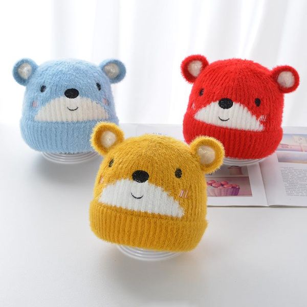 caps & hats cartoon bear baby with ears winter knitted kids bonnet hat warm thick crochet infant children beanie cap accessories, Yellow
caps & hats cartoon bear baby with ears winter knitted kids bonnet hat warm thick crochet infant children beanie cap accessories, Yellow