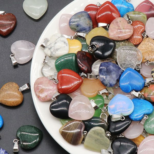 20mm natural quartz heart stone charms pendant healing crystal hearts chakra crystal pendants charm for jewelry making, Bronze;silver
20mm natural quartz heart stone charms pendant healing crystal hearts chakra crystal pendants charm for jewelry making, Bronze;silver