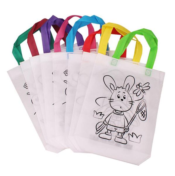 DIY Environmental Protection Graffiti Bag Handmade Painting Non-Woven Bag for Children Arts Crafts Color Filling Drawing Toy GYH
DIY Environmental Protection Graffiti Bag Handmade Painting Non-Woven Bag for Children Arts Crafts Color Filling Drawing Toy GYH