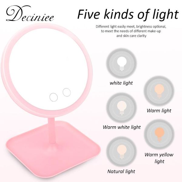 compact mirrors 3/5 color lighted makeup mirror light up dressing table cosmetic usb charging smart touch led with storage tray
compact mirrors 3/5 color lighted makeup mirror light up dressing table cosmetic usb charging smart touch led with storage tray