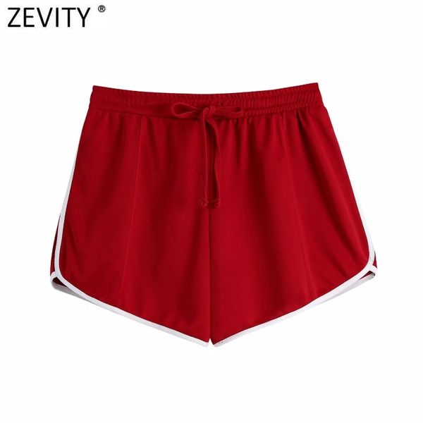 zevity women fashion white line patchwork summer shorts femme streetwear chic elastic waist bow sport pantalone cortos p1007 210419, White;black
zevity women fashion white line patchwork summer shorts femme streetwear chic elastic waist bow sport pantalone cortos p1007 210419, White;black