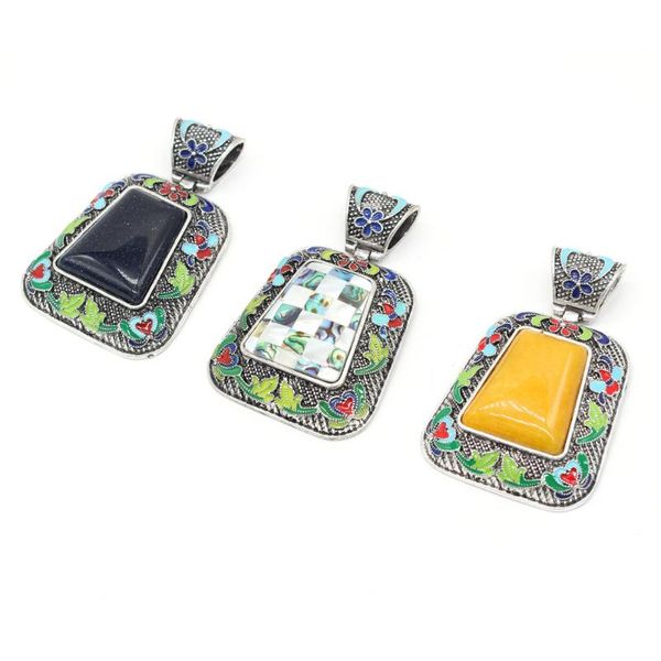 charms 2021 natural stone alloy pendant trapezoid fashion personality jewelry for making diy necklace accessories, Bronze;silver
charms 2021 natural stone alloy pendant trapezoid fashion personality jewelry for making diy necklace accessories, Bronze;silver