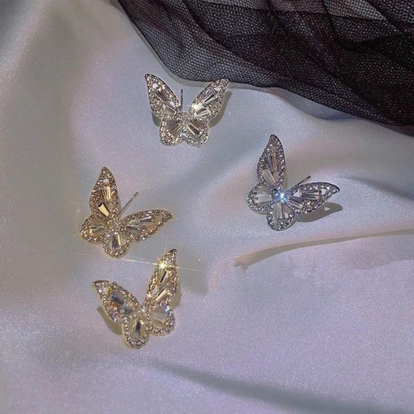 stud korean fashion butterfly earrings for women exquisite rhinestone cute girl party accessories, Golden;silver
stud korean fashion butterfly earrings for women exquisite rhinestone cute girl party accessories, Golden;silver