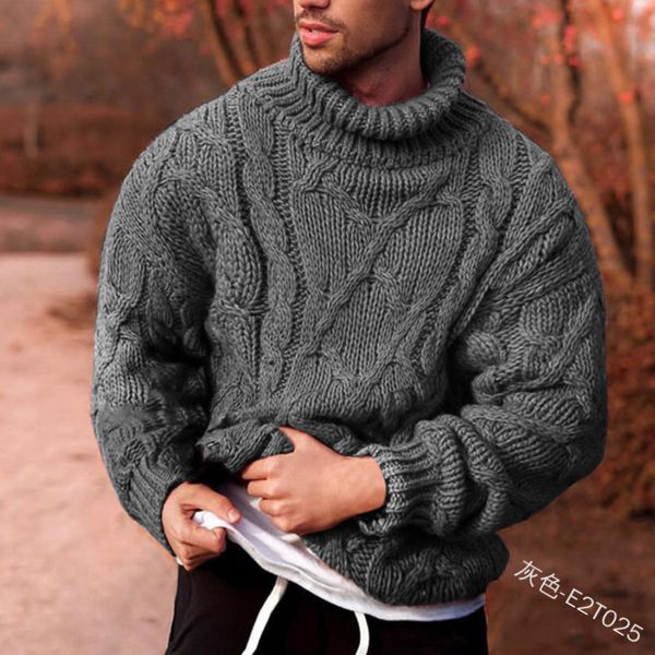 men's fashion sweaters autumn and winter 2021 thi solid turtlene loose casual pullover twist, White;black
men's fashion sweaters autumn and winter 2021 thi solid turtlene loose casual pullover twist, White;black