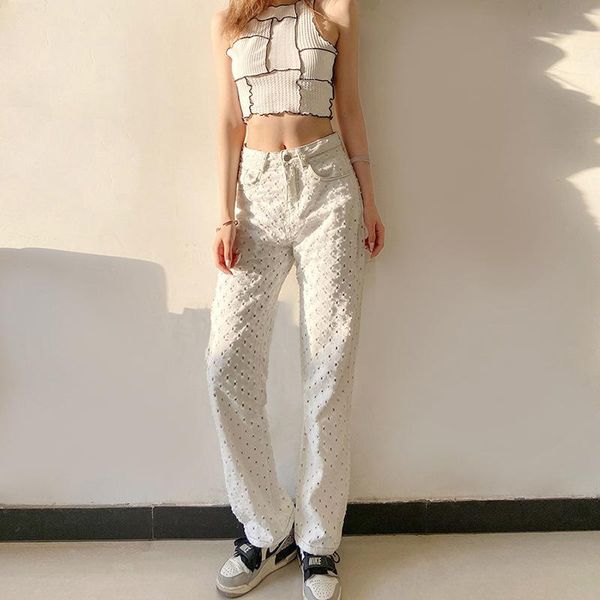 women's pants & capris 2021 women polka dot white flare high waist casual baggy chic loose trousers cotton hollow summer fashion solid, Black;white
women's pants & capris 2021 women polka dot white flare high waist casual baggy chic loose trousers cotton hollow summer fashion solid, Black;white