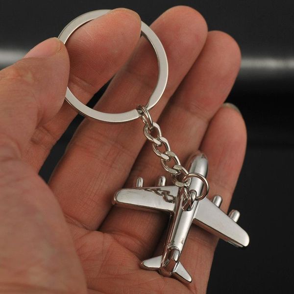 keychains creative key holder car keychain keyring metal ring chain auto accessories three-dimensional aircraft, Silver
keychains creative key holder car keychain keyring metal ring chain auto accessories three-dimensional aircraft, Silver