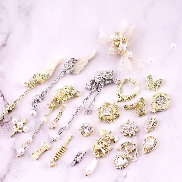 high-end fashion charm nail art zircon fairy flower spirit bird jewelry gold silver rhinestone diy decoration1, Silver;gold
high-end fashion charm nail art zircon fairy flower spirit bird jewelry gold silver rhinestone diy decoration1, Silver;gold