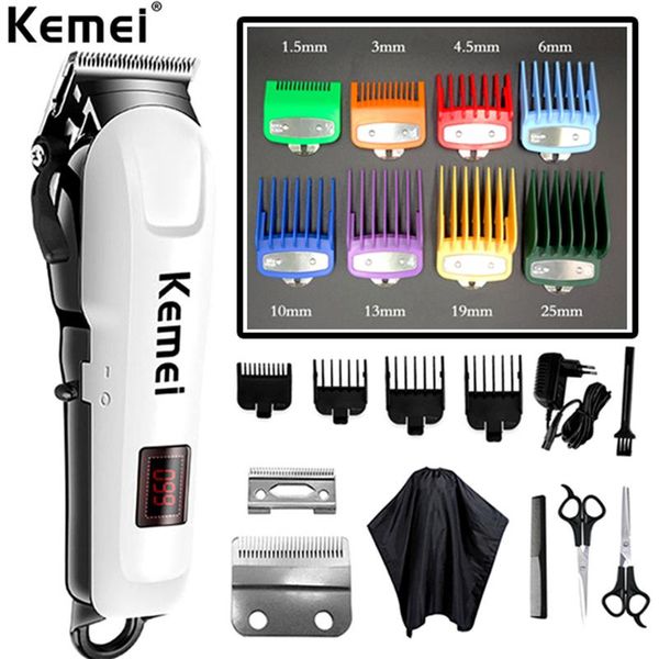 hair clippers kemei professional barber cutting machine electric clipper trimmer for men lcd display fast charge haircut style tool
hair clippers kemei professional barber cutting machine electric clipper trimmer for men lcd display fast charge haircut style tool
