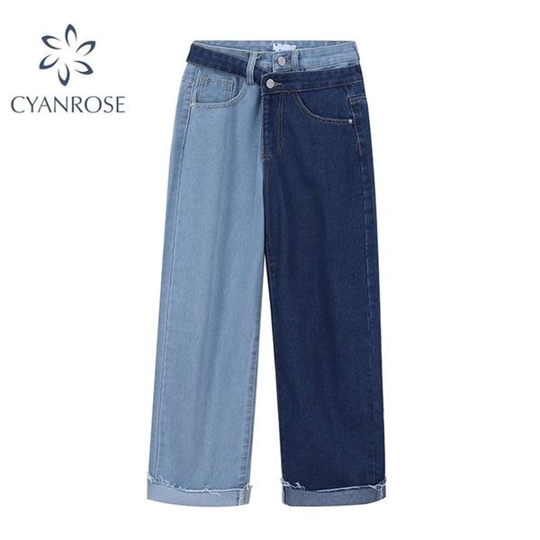 patchwork straight women's jeans baggy vintage high waist streetwear trousers pockets zipper female wide leg denim pants 210515, Blue
patchwork straight women's jeans baggy vintage high waist streetwear trousers pockets zipper female wide leg denim pants 210515, Blue