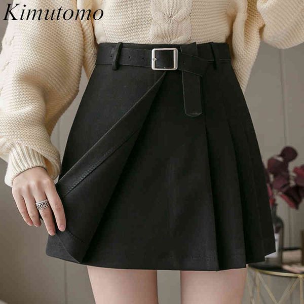 kimutomo chic fashion pleated mini skirt women korea style irregular high waist with sashes a-line skirts outwear elegant 210521, Black
kimutomo chic fashion pleated mini skirt women korea style irregular high waist with sashes a-line skirts outwear elegant 210521, Black