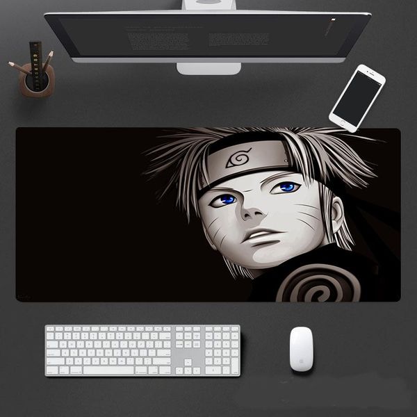 mouse pads & wrist rests naruto anime pad notebook office large gaming table mat