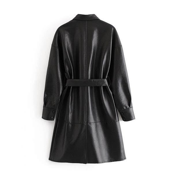 wool black pu single-breasted long sleeves windproof keep warm chic female jacket fashion motorcycle with belt lapel women's coat top
wool black pu single-breasted long sleeves windproof keep warm chic female jacket fashion motorcycle with belt lapel women's coat top