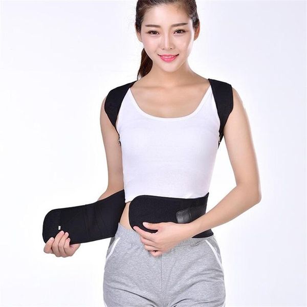male female lumbar support straight corrector adjustable magnetic posture corset back brace belt, Black;blue
male female lumbar support straight corrector adjustable magnetic posture corset back brace belt, Black;blue