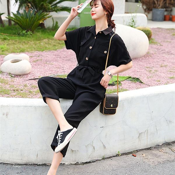 women's jumpsuits & rompers yuzacdwx 2021 the fashion leisure overalls versatile shirt collar jumpsuit slim and beautiful go out bodysu, Black;white
women's jumpsuits & rompers yuzacdwx 2021 the fashion leisure overalls versatile shirt collar jumpsuit slim and beautiful go out bodysu, Black;white