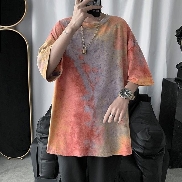 men's t-shirts 2021 tshirt summer korean loose middle couple fashion brand ins dyed half sleeve recommend streetwear college trend, White;black
men's t-shirts 2021 tshirt summer korean loose middle couple fashion brand ins dyed half sleeve recommend streetwear college trend, White;black