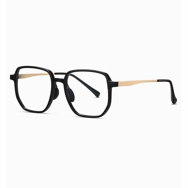 fashion sunglasses frames tr90 anti blue light spectacle men's simple fashionable eyeglasses women's pliable plain face thin myopi, Black 
fashion sunglasses frames tr90 anti blue light spectacle men's simple fashionable eyeglasses women's pliable plain face thin myopi, Black