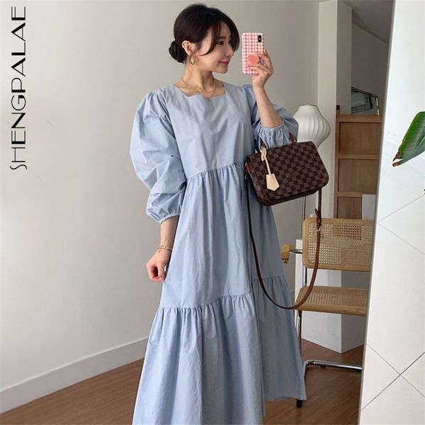 shengpllae elegant simple dress women's spring square collar loose pleated design puffsleeve mid-calf dresses 5b469 210427, Black;gray
shengpllae elegant simple dress women's spring square collar loose pleated design puffsleeve mid-calf dresses 5b469 210427, Black;gray